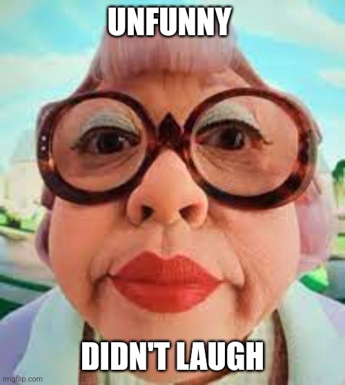 so unfunny | UNFUNNY DIDN'T LAUGH | image tagged in so unfunny | made w/ Imgflip meme maker