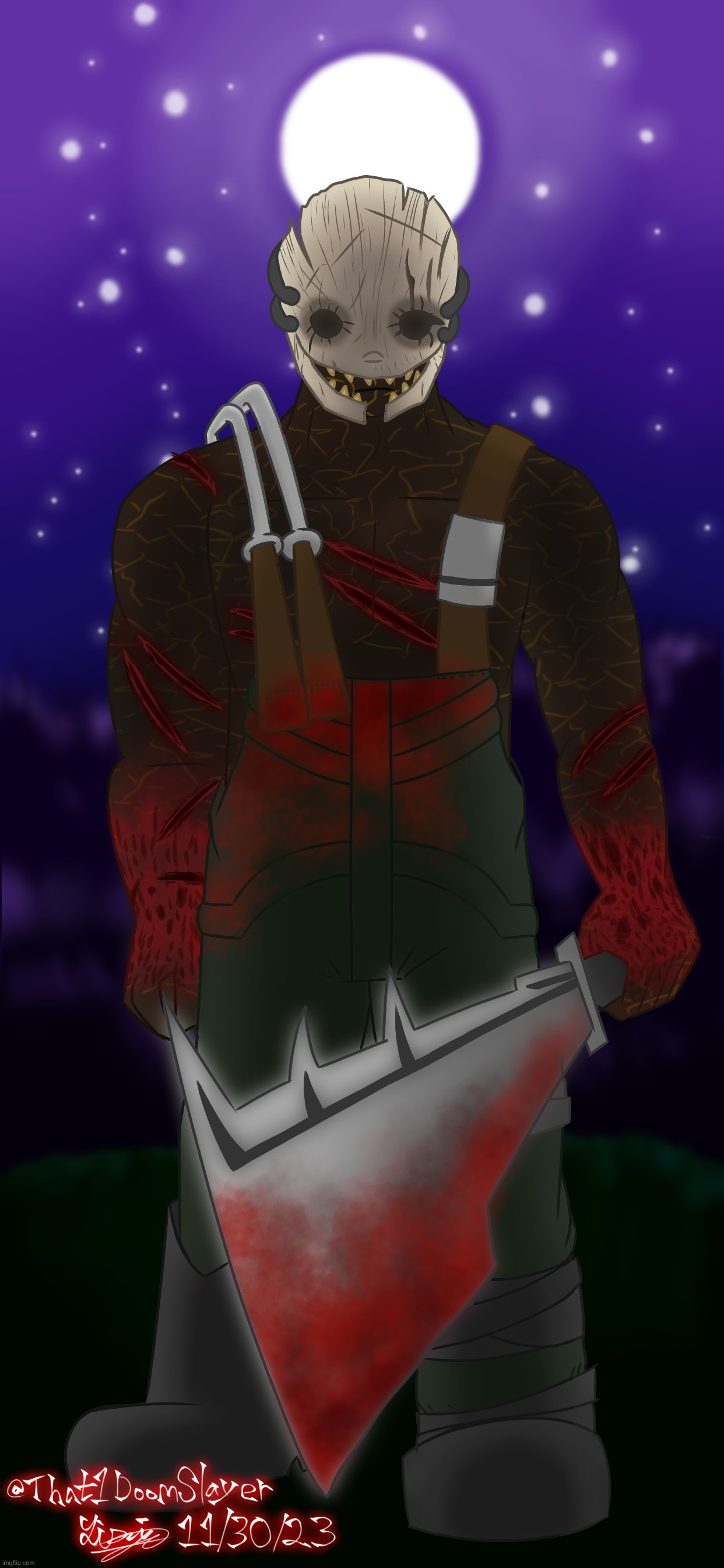 I drew the trapper from dead by daylight hehe :3 | image tagged in dead by daylight,drawing,yippee,we love trapper,yessir | made w/ Imgflip meme maker