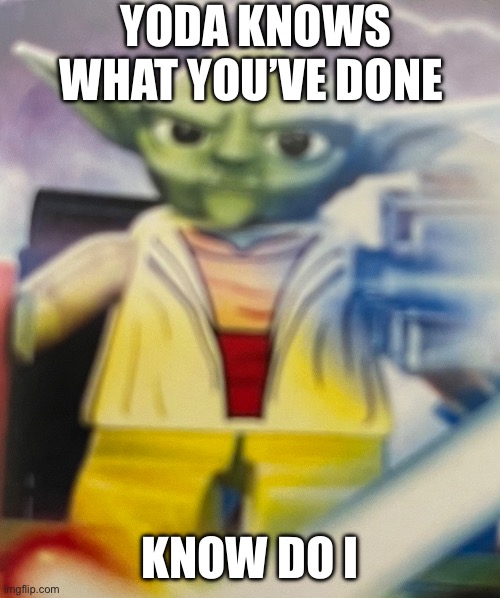 he knows ur search history | YODA KNOWS WHAT YOU’VE DONE; KNOW DO I | image tagged in star wars,yoda,now all of china knows you're here | made w/ Imgflip meme maker