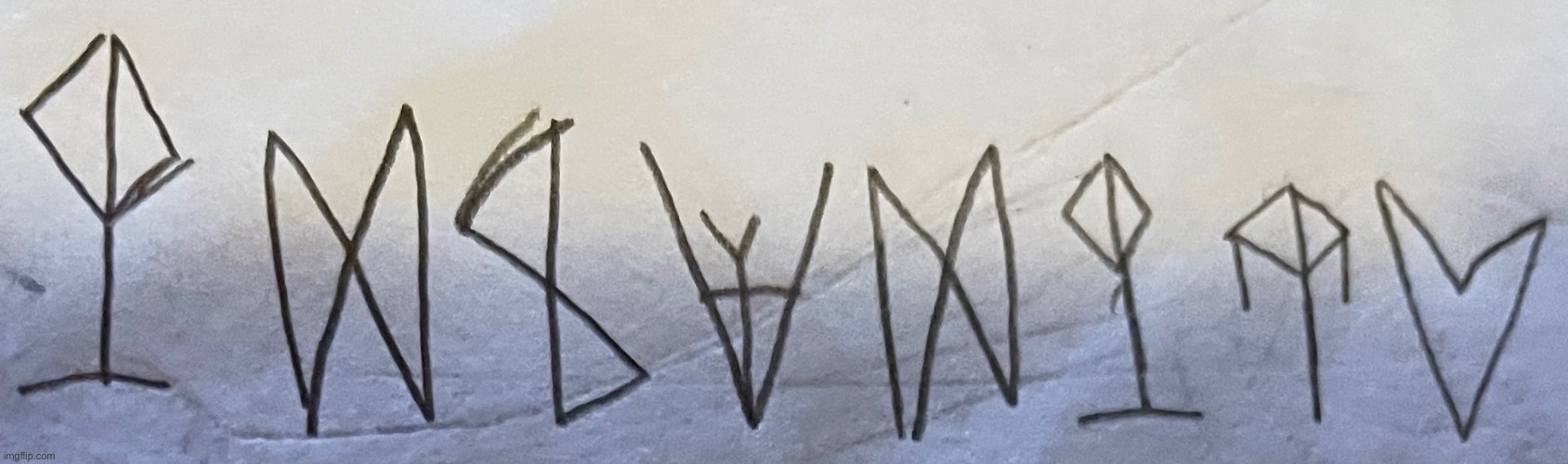 Hoplash’s real name, written in Nexus runes | made w/ Imgflip meme maker