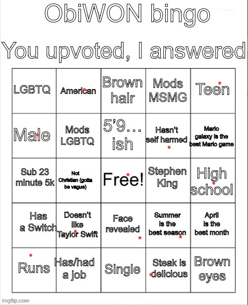 my turn. | image tagged in obiwon bingo | made w/ Imgflip meme maker