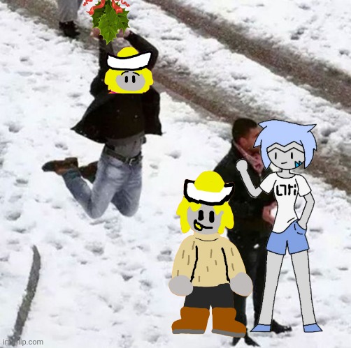 ATTACK | image tagged in snowball attack | made w/ Imgflip meme maker