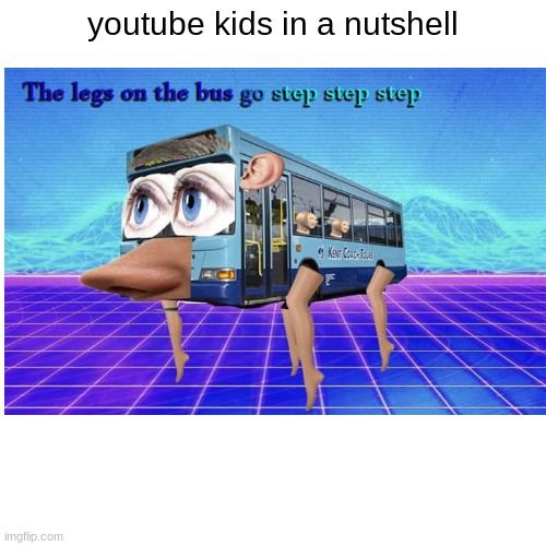 fr fr | youtube kids in a nutshell | image tagged in surreal | made w/ Imgflip meme maker