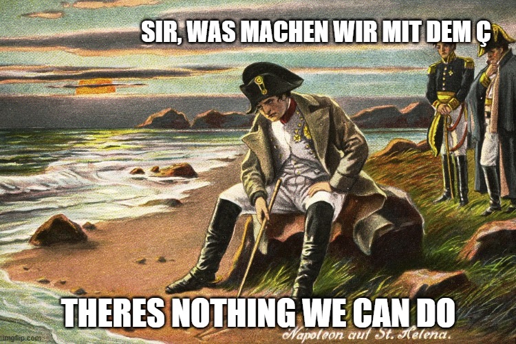 There is Nothing We Can Do | SIR, WAS MACHEN WIR MIT DEM Ç; THERES NOTHING WE CAN DO | image tagged in there is nothing we can do | made w/ Imgflip meme maker