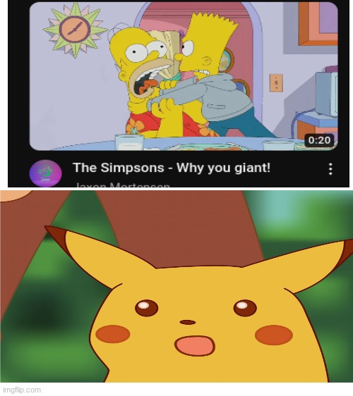 ultimate uno reverse | image tagged in surprised pikachu,the simpsons | made w/ Imgflip meme maker