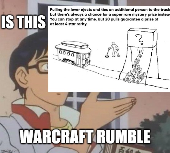 Is This A Pigeon | IS THIS; WARCRAFT RUMBLE | image tagged in memes,is this a pigeon,warcraft,blizzard,activision | made w/ Imgflip meme maker
