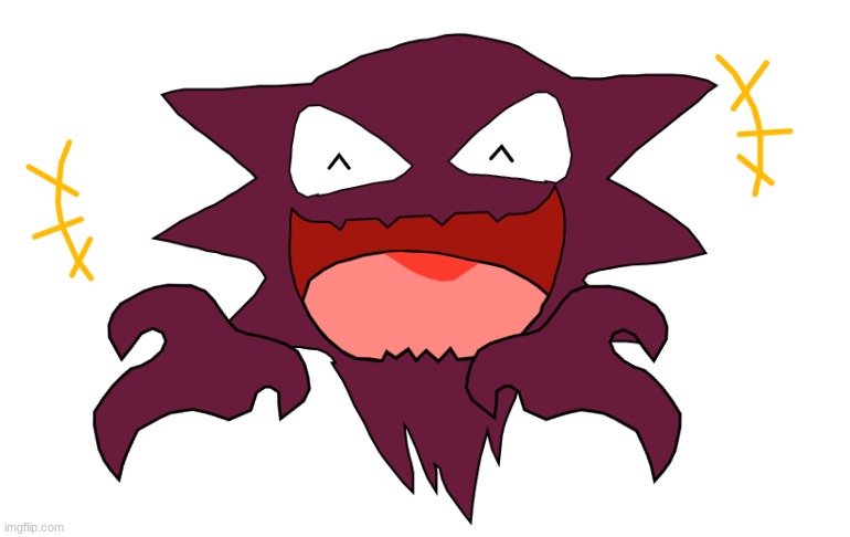 Lil haunter doodle, nothing else :] | image tagged in pokemon | made w/ Imgflip meme maker