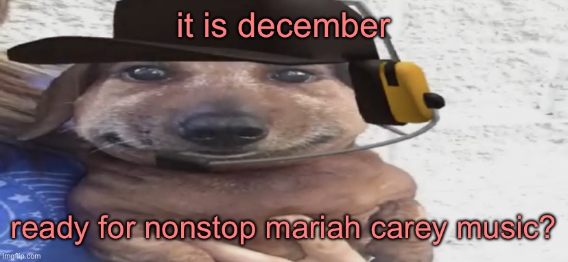 chucklenuts | it is december; ready for nonstop mariah carey music? | image tagged in chucklenuts | made w/ Imgflip meme maker