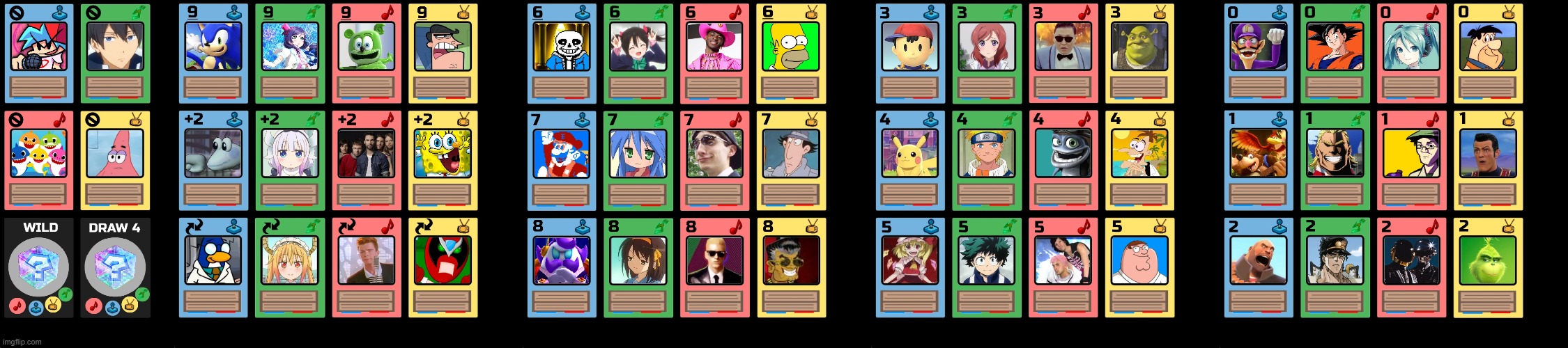 every Toono card | made w/ Imgflip meme maker