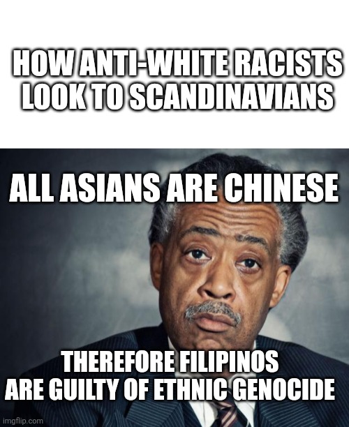 Image tagged in blank white template,al sharpton racist