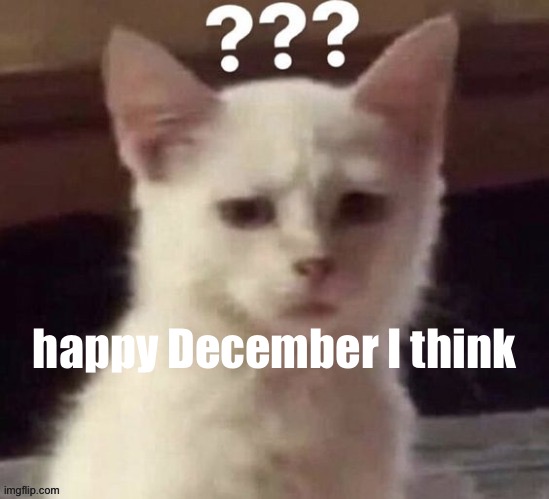 ? | happy December I think | made w/ Imgflip meme maker