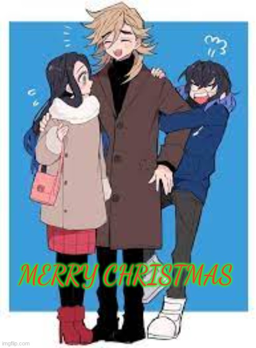 CHRISTMAS | MERRY CHRISTMAS | image tagged in demon slayer,fun,chistmas | made w/ Imgflip meme maker