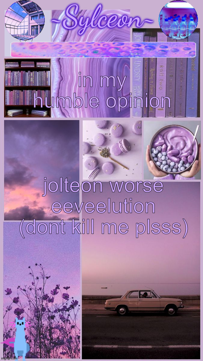 sylc's moodboard announcement | in my humble opinion; jolteon worse eeveelution (dont kill me plsss) | image tagged in sylc's moodboard announcement | made w/ Imgflip meme maker