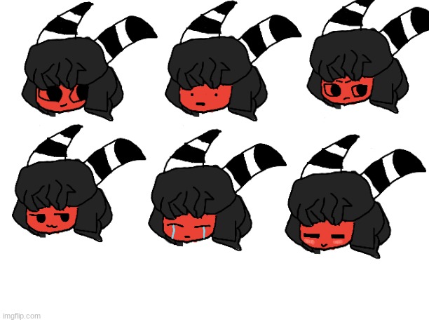 May I present to you, the Mayu expression sheet! | made w/ Imgflip meme maker