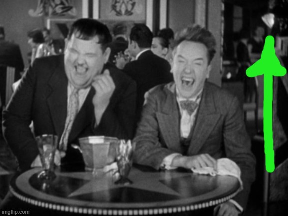 Laurel Hardy laught | image tagged in laurel hardy laught | made w/ Imgflip meme maker