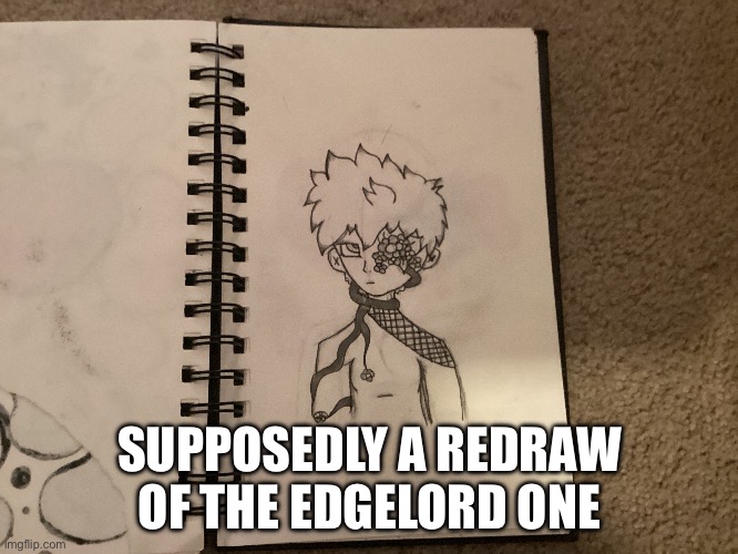 I think i invented a new gender for this drawing | SUPPOSEDLY A REDRAW OF THE EDGELORD ONE | made w/ Imgflip meme maker