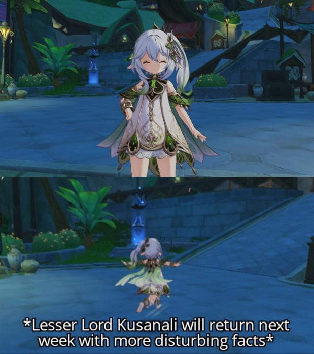 Lesser Lord Kusanali will return next week with more disturbing Blank Meme Template