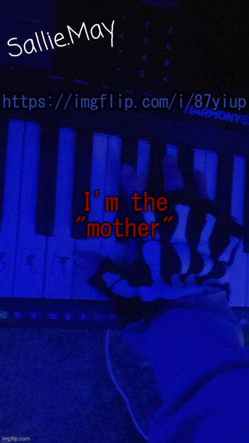 Sallie's temp by hannibal | https://imgflip.com/i/87yiup; I'm the "mother" | image tagged in sallie's temp by hannibal | made w/ Imgflip meme maker