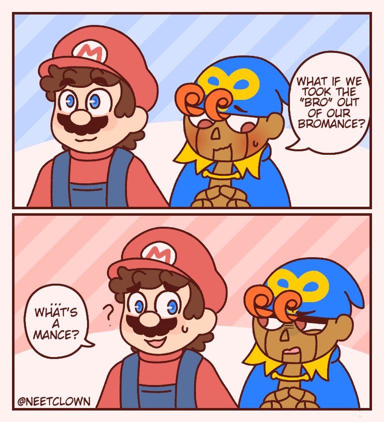 Mario and geno (art found on twitter) Blank Meme Template