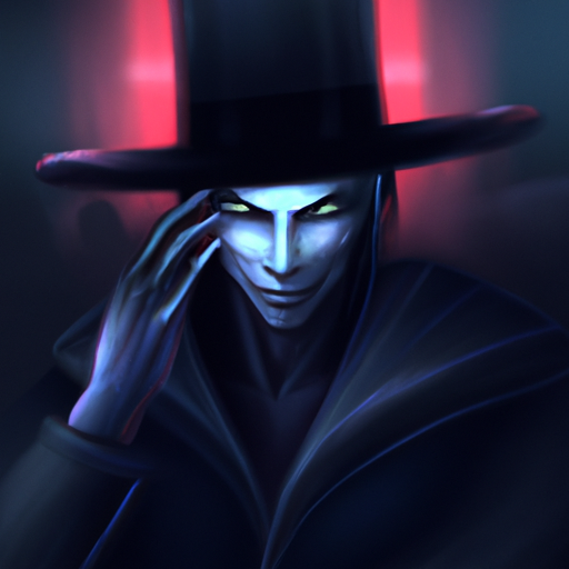 High Quality A handsome man with a big black hat Blank Meme Template