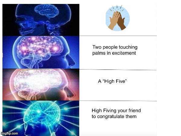 Symbolic Interactionism | image tagged in high five | made w/ Imgflip meme maker