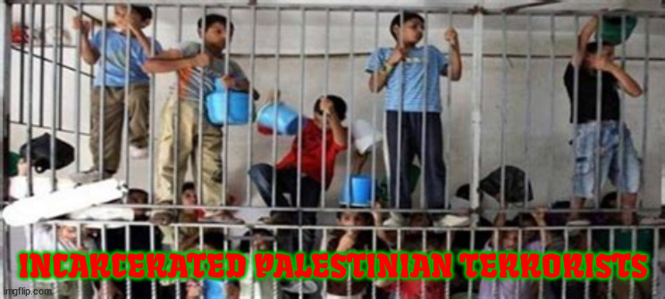 Palestine's Terrorists | INCARCERATED PALESTINIAN TERRORISTS | image tagged in israeli prisioners,bibi's iron fist,war criminal,crimes against humanity,children terrorists,nazinyashu | made w/ Imgflip meme maker