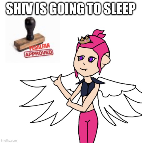 Shiv is going to sleep | SHIV IS GOING TO SLEEP | image tagged in pearlfan approved | made w/ Imgflip meme maker