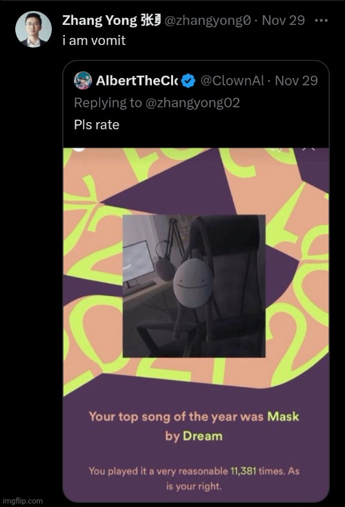 damn my top song was only 33 times wtf | made w/ Imgflip meme maker