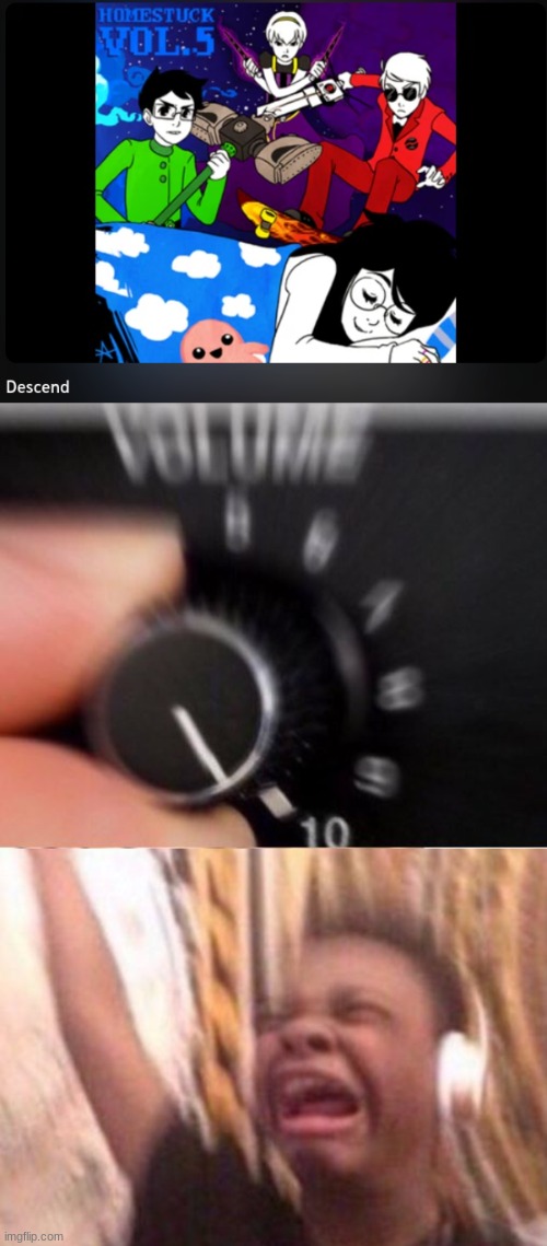 imo toby foxs best song | image tagged in turn up the volume | made w/ Imgflip meme maker