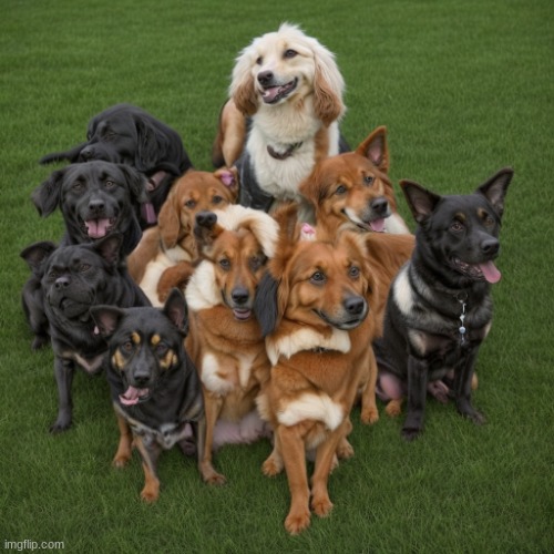 aww what a cute group of dogs! SQUINT YOUR EYES | image tagged in aww what a cute group of dogs squint your eyes | made w/ Imgflip meme maker