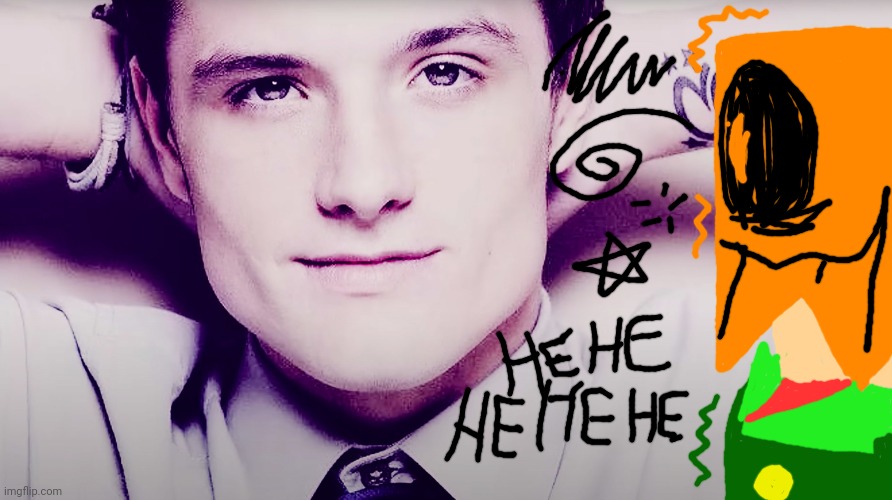 I stayed up so late I started going crazy and after seeing the 10th Josh I started laughing at him | image tagged in josh hutcherson whistle | made w/ Imgflip meme maker