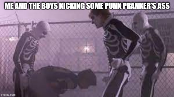 Karate Kid | ME AND THE BOYS KICKING SOME PUNK PRANKER'S ASS | image tagged in me and the boys | made w/ Imgflip meme maker