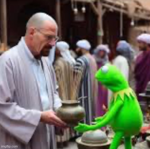 image tagged in walter white,kermit the frog | made w/ Imgflip meme maker