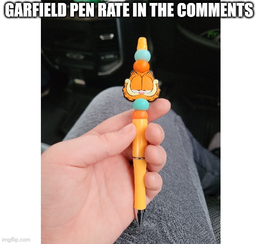 Rate the pen | GARFIELD PEN RATE IN THE COMMENTS | image tagged in garfield | made w/ Imgflip meme maker