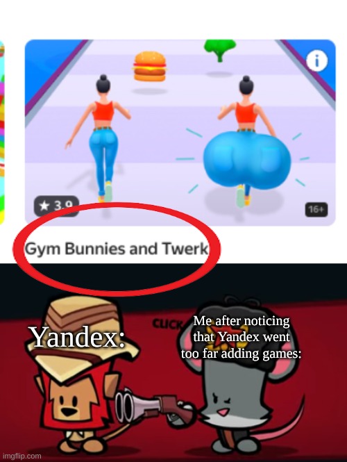 Why?! | Me after noticing that Yandex went too far adding games:; Yandex: | image tagged in what the fu-,what the hell is this | made w/ Imgflip meme maker