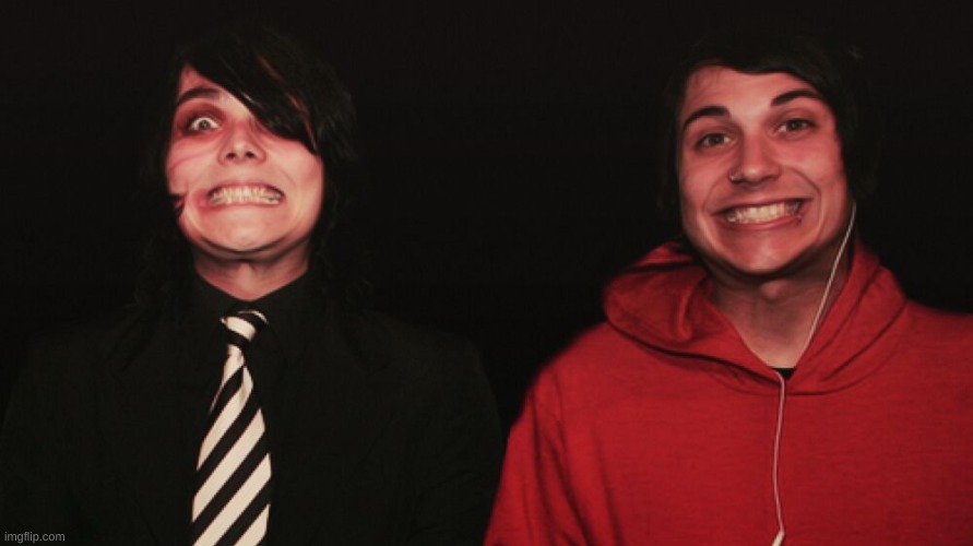Gerard Way and Frank Iero | image tagged in gerard way and frank iero | made w/ Imgflip meme maker