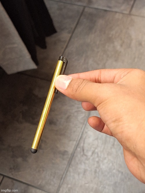 gold stylus (hand reveal) | made w/ Imgflip meme maker