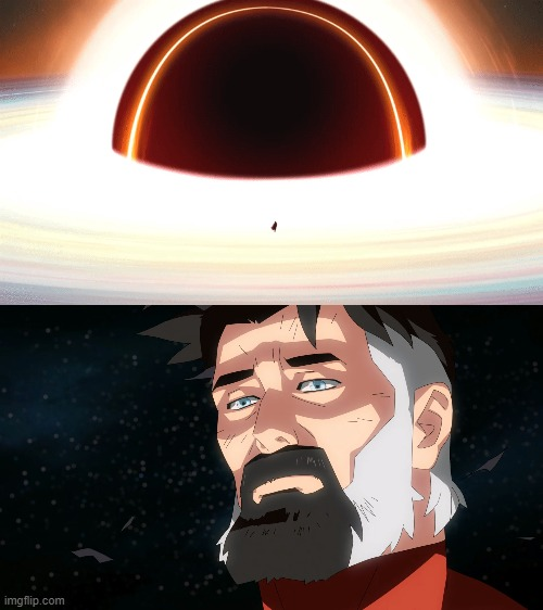 High Quality Omni-man Blackhole Blank Meme Template