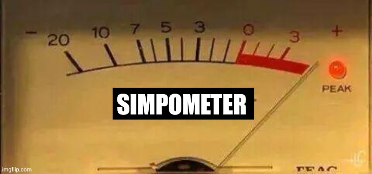 Bullshit Meter | SIMPOMETER | image tagged in bullshit meter | made w/ Imgflip meme maker