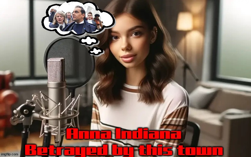 Anna Indiana | image tagged in anna indiana,betrayed by this town,george santos,ai,cpu fans,expeled | made w/ Imgflip meme maker