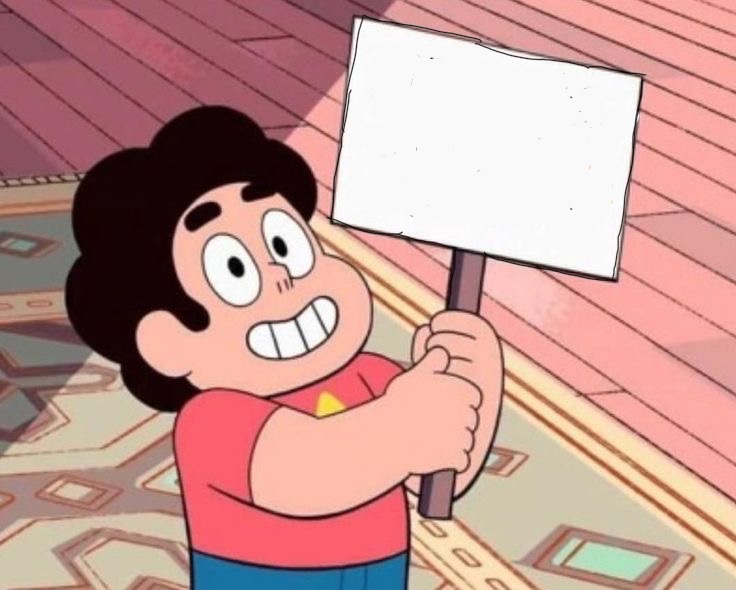 High Quality Steven opinion sign Blank Meme Template