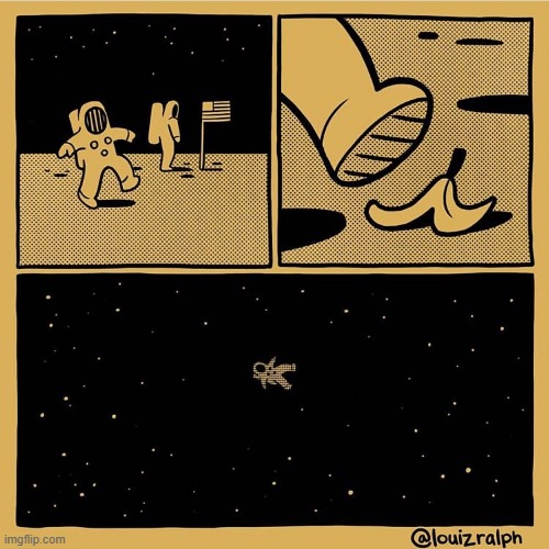 Astronaut slipping on banana peel | image tagged in astronaut slipping on banana peel | made w/ Imgflip meme maker