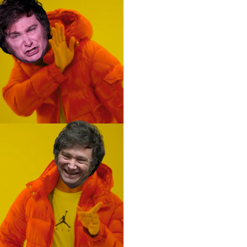 High Quality Javier Milei Blank Meme Template