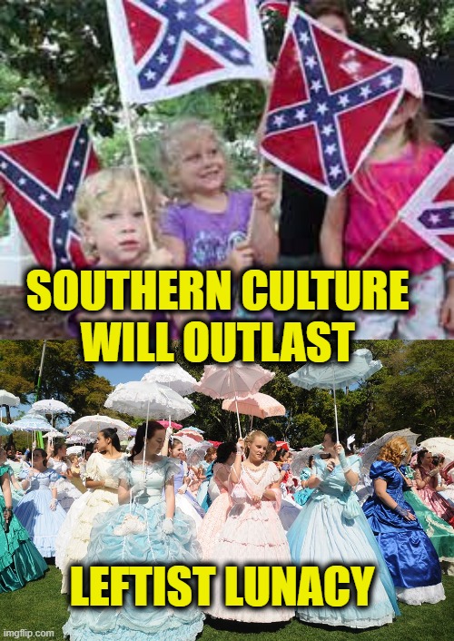 You can't wipe us out | SOUTHERN CULTURE 
WILL OUTLAST; LEFTIST LUNACY | image tagged in cancel culture,cultural marxism,leftists | made w/ Imgflip meme maker