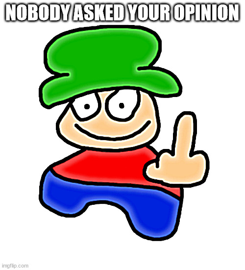 Bambi Middle Finger | NOBODY ASKED YOUR OPINION | image tagged in bambi middle finger | made w/ Imgflip meme maker