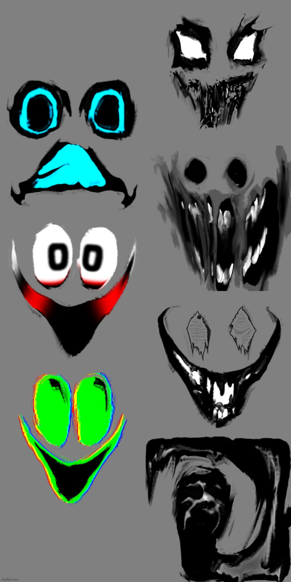 Rate these remakes I made of U-10 (cyan), U-40 (red), U-55 (green) and U-60 | made w/ Imgflip meme maker