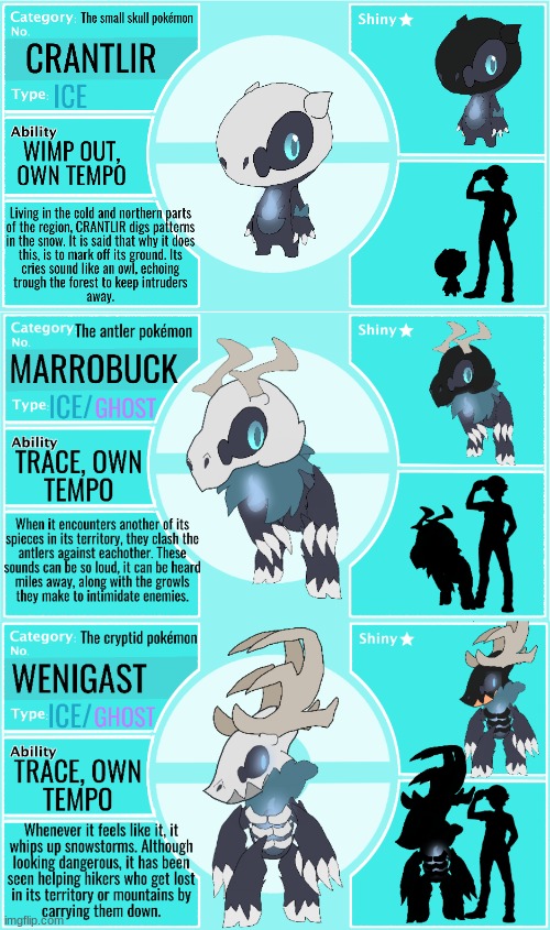 Made a psuedo-legendary, based off the Wendigo :D | image tagged in pokemon | made w/ Imgflip meme maker