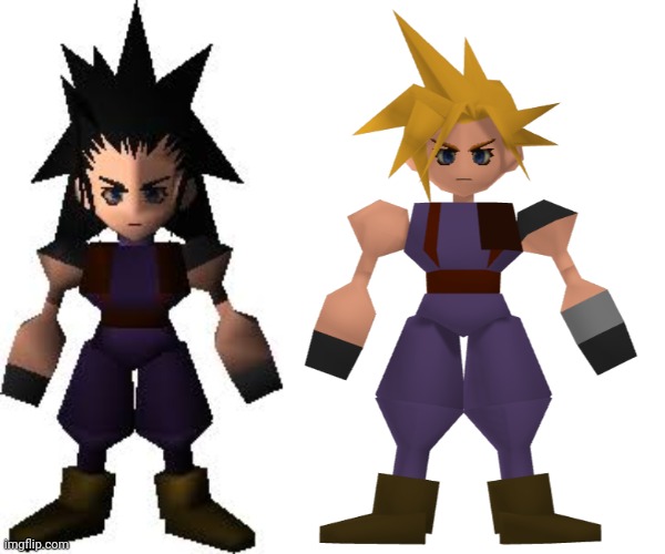 image tagged in cloud strife n64 model | made w/ Imgflip meme maker