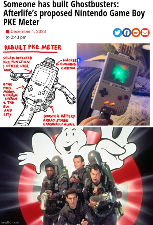 Game Boy PKE Meter | image tagged in ghostbusters,gaming,game boy,memes,ghost boy,nintendo | made w/ Imgflip meme maker