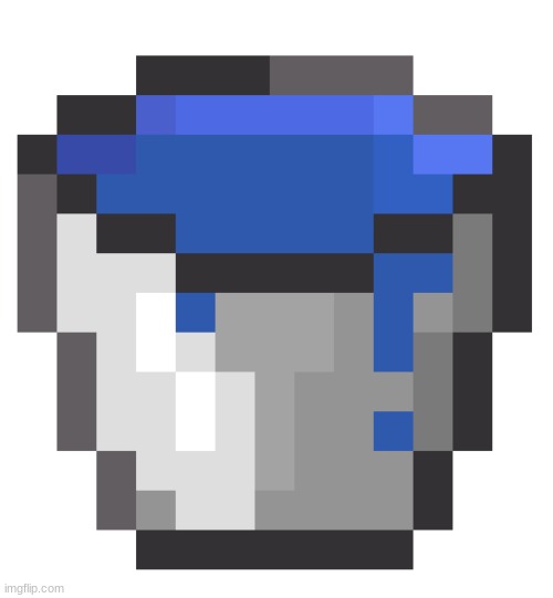 Minecraft waterbucket | image tagged in minecraft waterbucket | made w/ Imgflip meme maker